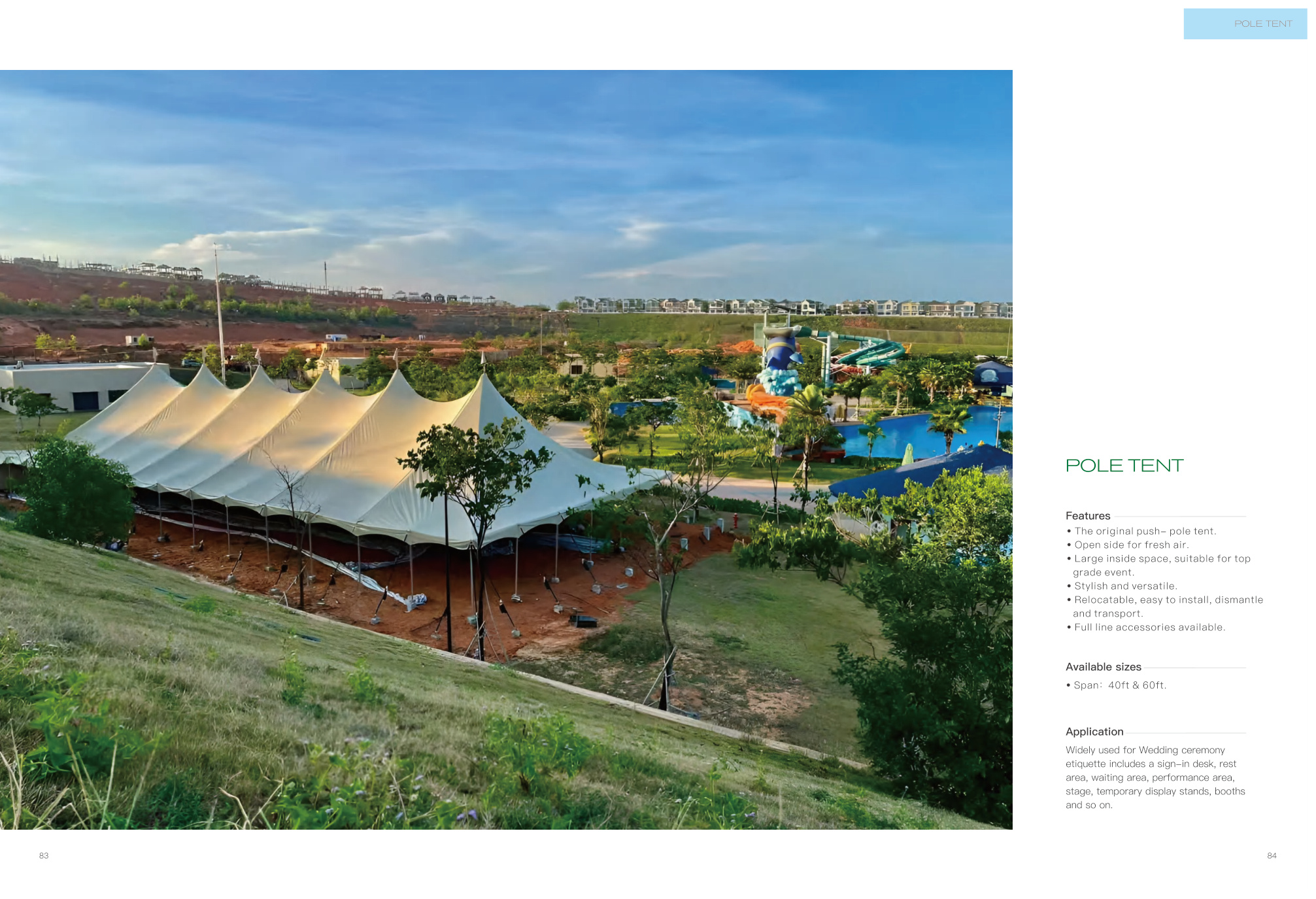 Architectural Multi-Mast Pole Tent