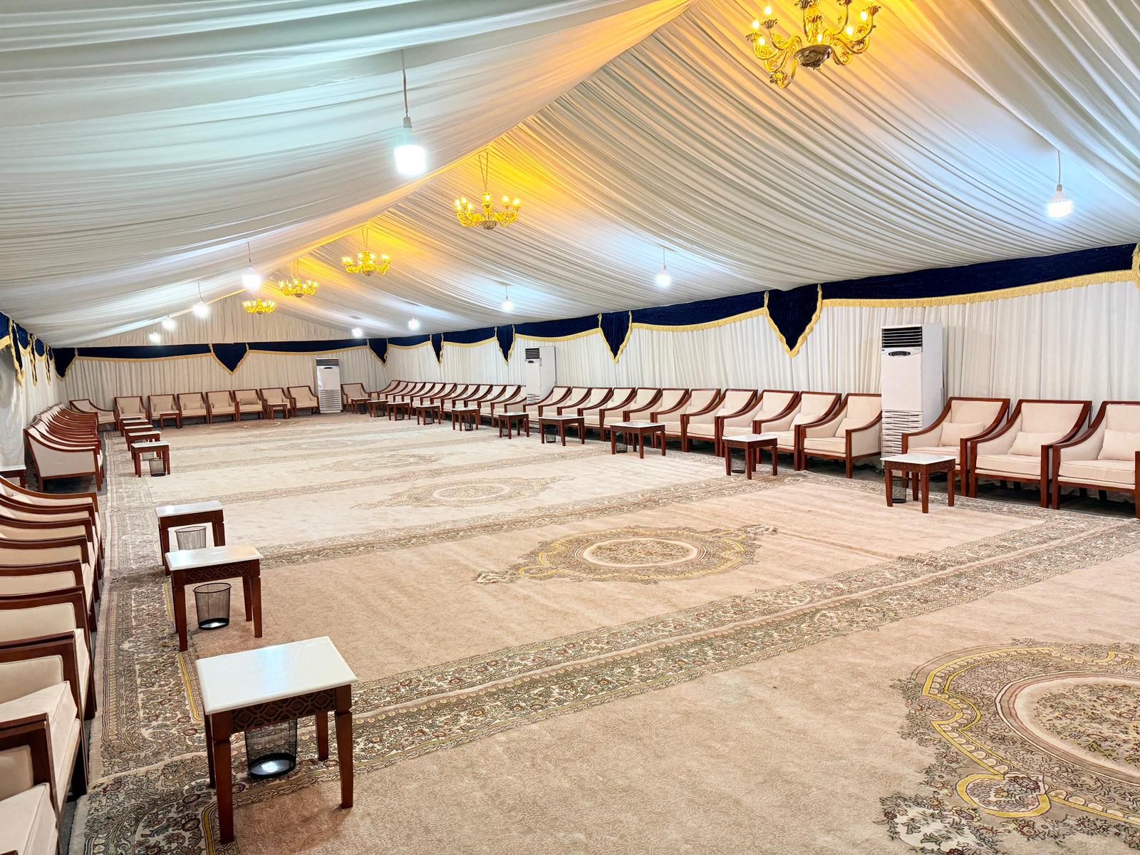 Dignified Mourning Hall Perimeter Seating