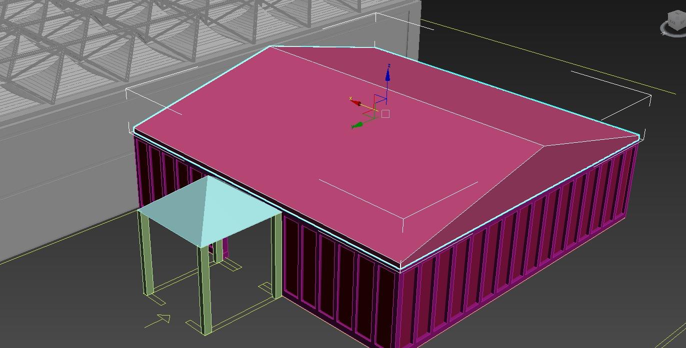Boundary Elevation & Building Attachment 3D Model