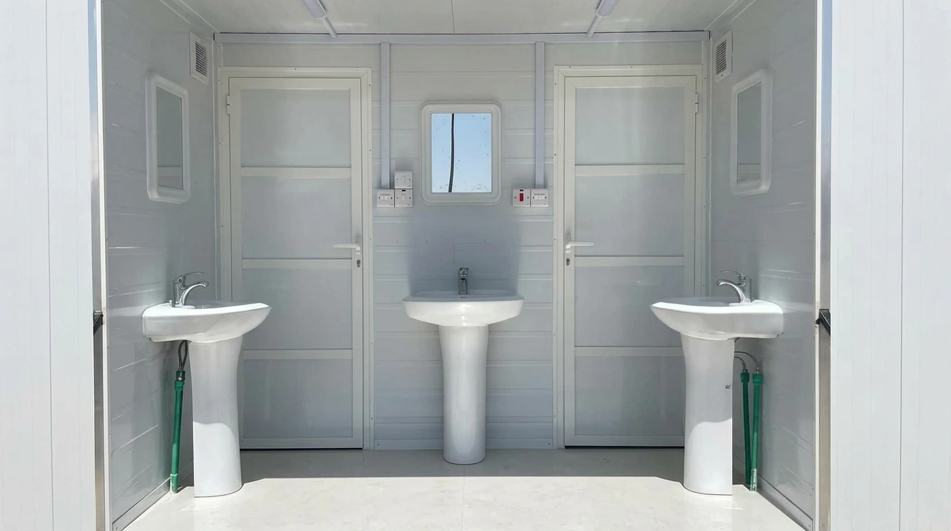 Triple Pedestal Washbasin Unit