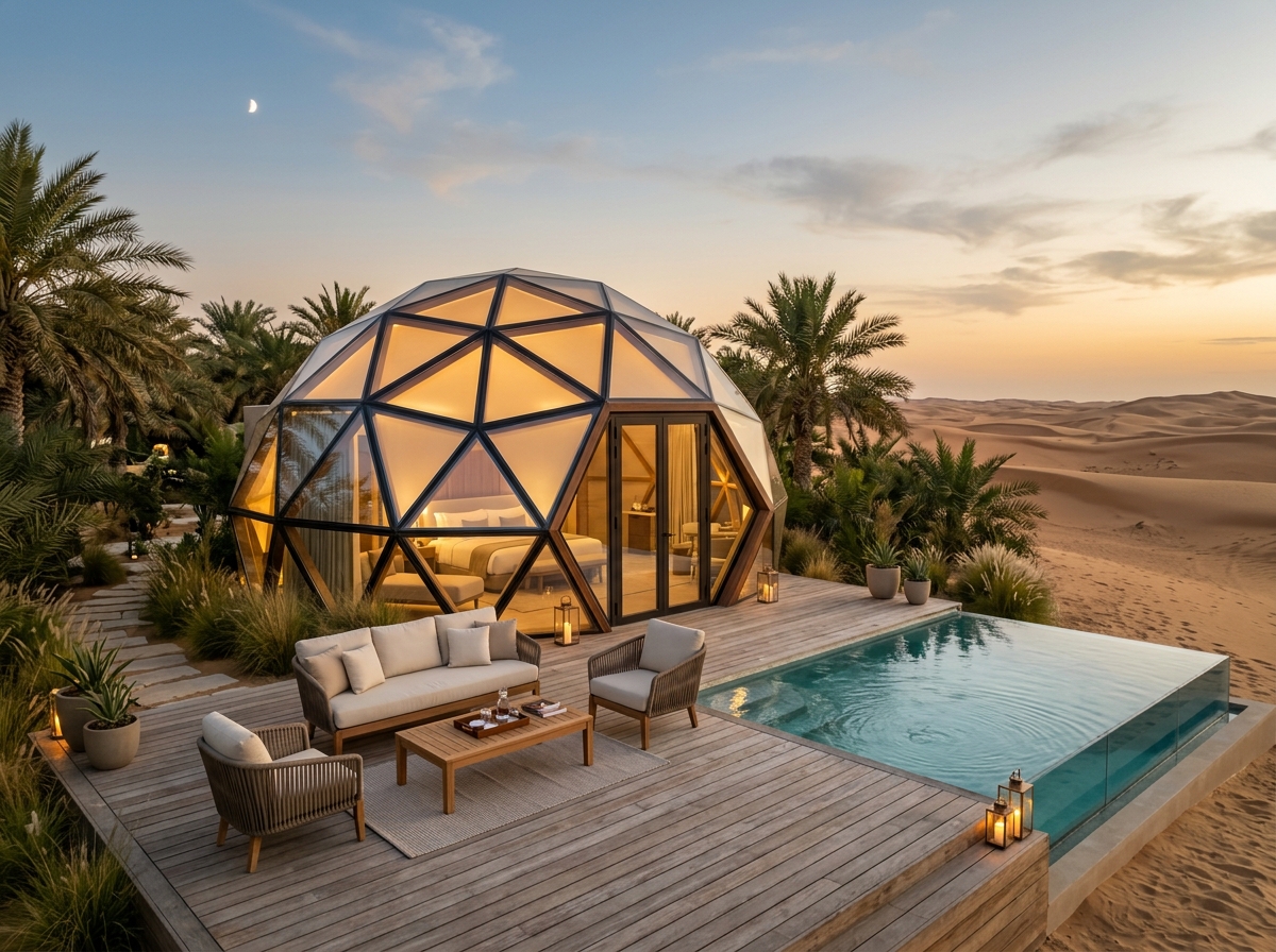 Resort Domes & Luxury Chalets Imported from China