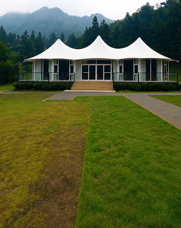 Luxury Polyhedron Glamping Suite